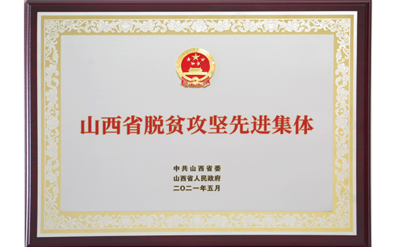 2021年5月集團(tuán)榮獲“山西省脫貧攻堅(jiān)先進(jìn)集體”榮譽(yù)稱號