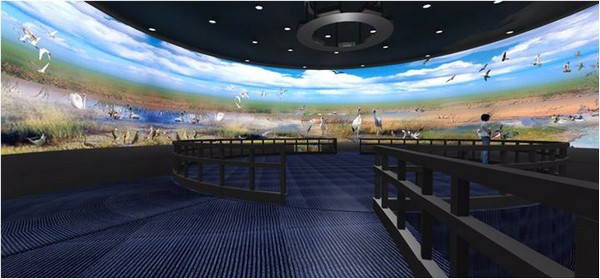 弧幕投影在企業(yè)展廳中的應(yīng)用插圖